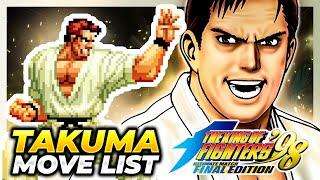 TAKUMA SAKAZAKI MOVE LIST - The King of Fighters '98 Ultimate Match Final Edition (KOF98UMFE)