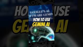 How to use Gemini AI | Google Gemini AI and Bard AI #tech #gemini #google #ai