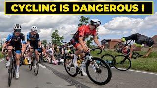 DANGEROUS ROAD RACE @ ZEDELGEM (BELGIUM)  - GO PRO LAP - ON BOARD CAMERA