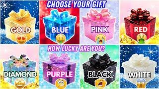 Choose your gift  8 ultimate gift box challenge #chooseyourgift #pickonekickone #quiz