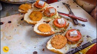 Most Viral Gupta Ji Ka Paneer Tikki Burger In Delhi Rs. 25/- Only l Delhi Street Food