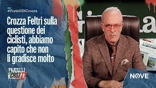 Crozza Feltri sulla questione dei ciclisti, abbiamo capito che non li gradisce molto