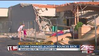 Stom damaged academy bounces back