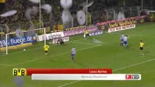 Borussia Dortmund - Tor von Lucas Barrios zum 2:0 gegen Hertha BSC Berlin