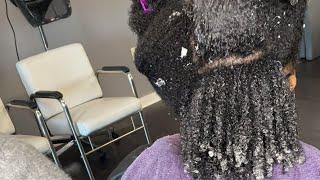 Curl defining on 4B Natural Hair