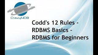 Codd Rules in dbms || (Visit description for more info)