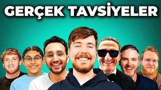 YouTube dahileri 8 dakika boyunca tavsiye veriyor! YouTube'da kanal büyütmek