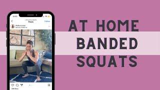 Banded squats | Lunden Souza