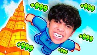I made QUADRILLIONS in roblox climb and jump tower..