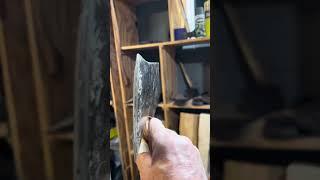 So it’s fine until it’s cattywompuss…..correcting a canted haft#axes #woodworking #handwork