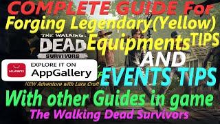 The Walking Dead Survivors - Forging Legendary Equipment Tips & EVENTS Advice & other Guides in game