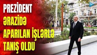 Prezident “Xaqani” bağında yaradılan şəraitlə tanış oldu: ərazidə hansı işlər görülüb?