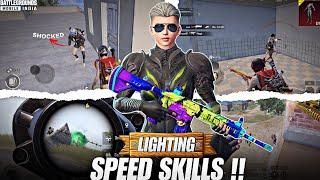 LIGHTNING SPEED SKILLS FOR REASON | BGMI GAMEPLAY | BGMI 1V4 CLUTCHES