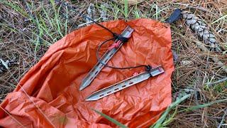 Survival Shelter Hack: Keep Your Tarp in Place During a Storm, Using tent pegs in loose dirt