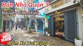 Bán Nhà Quận 3 Hẻm Xe Hơi Rộng | Vị Trí Gần Chợ Bàn Cờ | Thiết Kế Mới Đẹp  3 Phòng