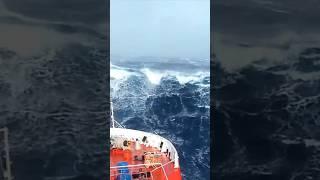 Ship vs Waves.. North sea .. Dangerous wave #viral #shorts #sea #ship #northsea #ytshorts