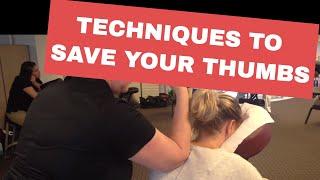 Chair Massage: Techniques to Save Your Thumbs