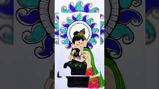 Vighnaharta lambodar gajanan mandala art  #shorts #youtubeshorts