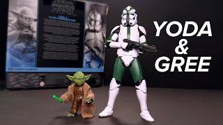 Prequel Yoda and Clone Commander Gree Review - Star Wars Black Series