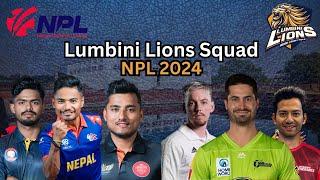 Lumbini Lions Squad for NPL 2024