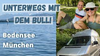 VW T4 Camper / Bulli / Vanlife / Bodensee + München mit dem Camper / Urlaub mit dem Camper