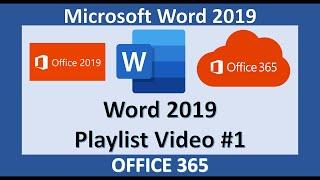 Word 2019 - Run an App Using the Start Menu and Create a Blank Document - Microsoft Office 365