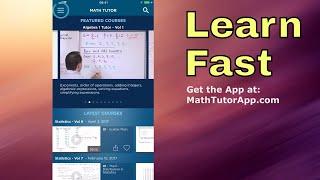 Get The Math Tutor App - Learn Algebra, Calculus, Engineering, Physics, Chemistry & More!