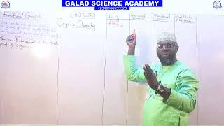 ORGANIC CHEMISTRY 3|FUNCTIONAL GROUP|FULL JUMPEB,IJMB &100 LEVEL TUTORIAL CLASS #GALADSCIENCEACADEMY