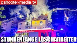 ▶️ [Großdoku]    Dachgeschoß in Flammen - Stundenlange Löscharbeiten    Zwei Drehleitern