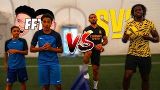 13 Year Old Footballers Vs 22 Year Old Footballers! Ft EmanSV2