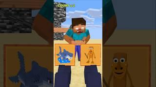 HELP Herobrine To Choose And Win The Pull A Cart #friendship #shorts #trending #anime