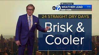 Breaking down our dry streak and cooler temps for the NY Liberty parade