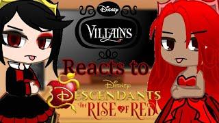 Disney Villian React to Decendants Rise of red (Gacha Club)