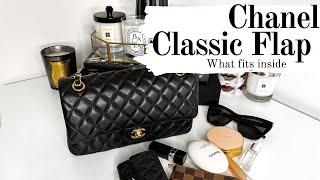 Chanel Classic Flap Medium Bag WIMB - What Fits Inside