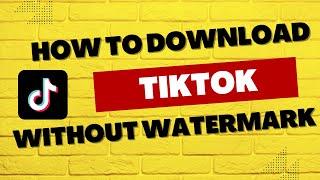 Download TikTok Without Watermark on Your PC!