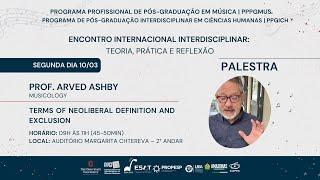 Palestra "Terms of Neoliberal Definition and Exclusion"