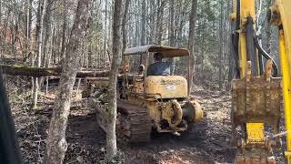 How old is this Allis Chalmers Dozer?  Working the antique Dozer hard!