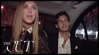 Back of the Benz: Chiara Ferragni and Riccardo Pozzoli at New York Fashion Week Spring 2013