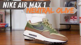 Nike Air Max 1 "Neutral Olive" Review & On Feet  GREAT FOR FALL!