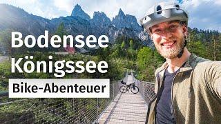 Schwere Gravel-Bike-Tour: Bodensee - Königssee (Etappe 3) Bikepacking in Bayern