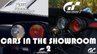 Forza Motorsport 2023 vs Gran Turismo 7 Comparison Graphics - Cars in the Showroom 2 - BAC MONO '16