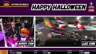 LIVE Los Angeles (LAX) Airport Plane Spotting (HALLOWEEN, October 31st, 2024)