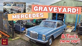 Amazing Mercedes-Benz stash and Tim's latest purchase! W115 from South Africa.