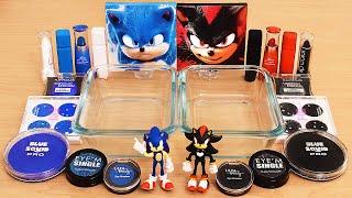 Sonic vs Shadow - Mixing Makeup Eyeshadow Into Slime ASMR