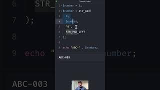 PHP Invoice Number with Leading Zeroes - 2 Functions #php