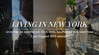 MOVING IN NEW YORK: rent, fees, how to find an apartment, my first nyc apt, + my biggest $$$ mistake