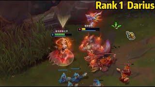 Rank 1 Darius: He is UNSTOPPALE on Toplane!