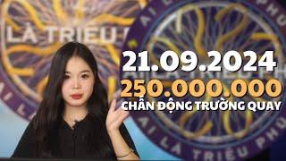 AI LÀ TRIỆU PHÚ 21.09.2024 BẠN NỮ VƯỢT 15 CÂU HỎI 250tr  GÂY CHẤN ĐỘNG TRƯỜNG QUAY