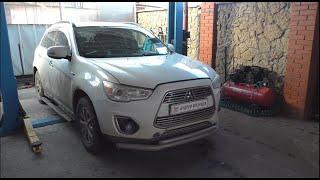 Замена сайлентблоков передних рычагов на Mitsubishi ASX Мицубиси АСХ 1,8 2013 года