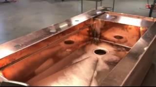 Manufacturing a copper custom sink by Rachiele